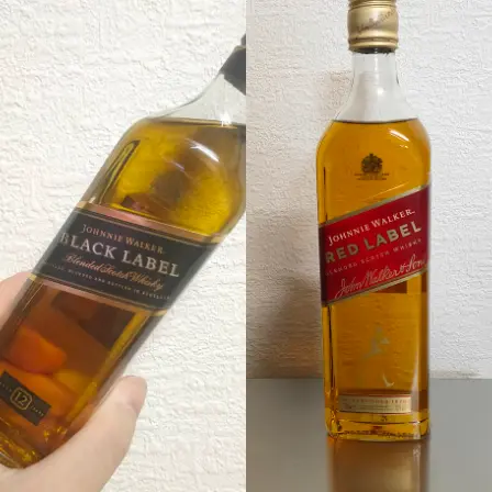 ジョニーウォーカーノンエイジと12年を比較