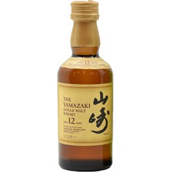 サントリーシングルモルトウイスキー山崎12年ミニボトル50ml