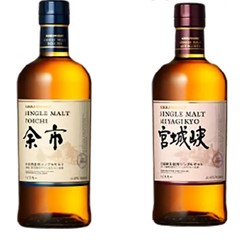 ニッカウヰスキー|ニッカウイスキー飲み比べセット シングルモルト余市1本 シングルモルト宮城峡1本