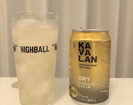 カバランウイスキーはハイボール缶も発売されている